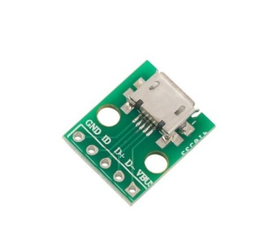 Moduł Adapter microUSB na PCB 5pin DIP do Arduino - Prototyping