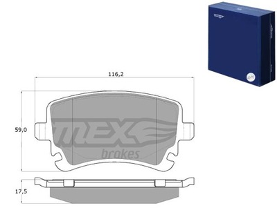 ZAPATAS DE FRENADO TOMEX 13961 AUDI A4 2.0 S4 SR4 A6 2.8 3.2 S6 SR6 A8  