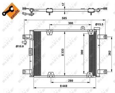 RADUADOR DE ACONDICIONADOR - CONDENSADOR EASY FIT 35768  