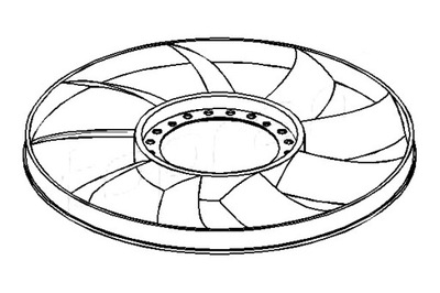 TOPRAN VENTILADOR DE VENTILADOR (ILOSC LOPAT 9) AUDI 10  