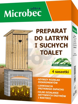 BROS - Microbec preparat do latryn i toalet 4x30g