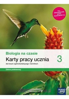 BIOLOGIA NA CZASIE 3 KARTY PRACY PODSTAWA NOWA ERA