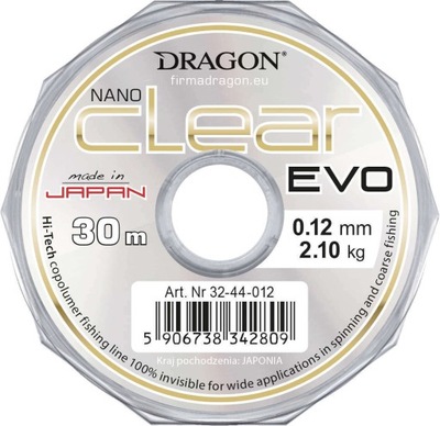 Żyłka Dragon Nano Clear EVO 0.08mm 1.1kg 30m
