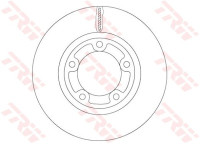 DISCO DE FRENADO TRW DF6712  