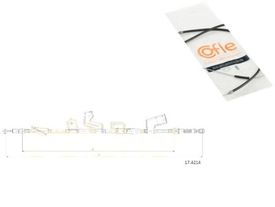 Cofle трос тормоза ручного honda civic vii hatch фото №1