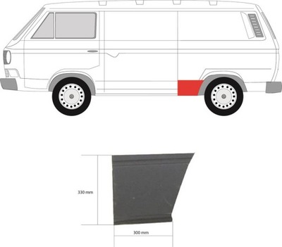 TAISYMO DETALĖ SPARNAS GAL. LE VW T3 TRANSPORTER 80-92 