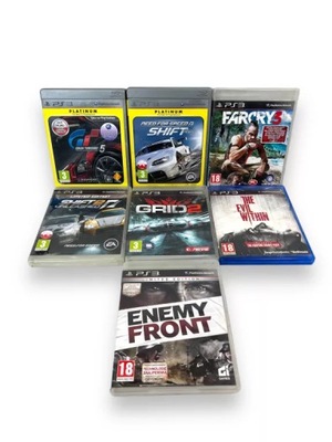 ZESTAW GIER NA PS3-GRAN TURISMO 5/NFS SHIFT/NFS SHIFT 2/GRID 2/FARCRY 3