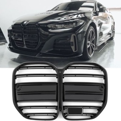 Решётка радиатора bmw 4 g22 g23 radiotor глянцевый black acc фото №1