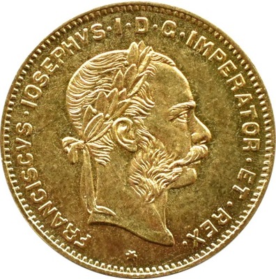 Austro-Węgry, Franciszek Józef I, 4 floreny/10 franków 1892, Wiedeń