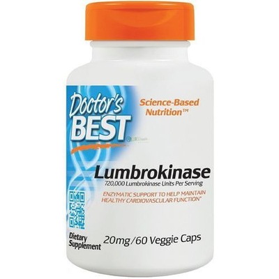 DOCTOR'S BEST Lumbrokinase Lumbrokinaza 20 mg (60 kaps.)
