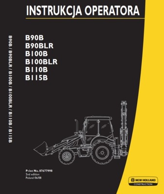 NUEVO HOLLAND B90B-B115B MANUAL MANTENIMIENTO DTR  