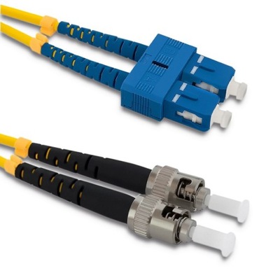 Qoltec Patchcord światłowodowy SC/UPC - ST/UPC | S