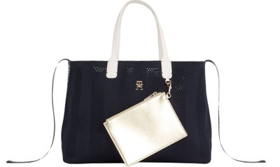 Tommy Hilfiger torebka Iconic Tommy Tote Knitted