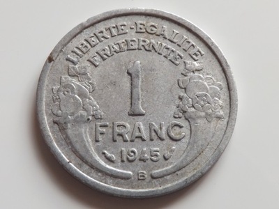 Francja 1 Frank 1945 B st. 3+