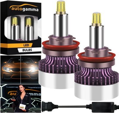 LUCES DE AUTOMÓVIL H11 DIODO LUMINOSO LED 160W 360° 25000LM 6000K POTENTE CANBUS 2 PIEZAS  