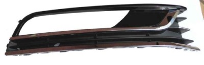 Решётка радиатора бампер перед правая vw passat b7 11.10- фото №1