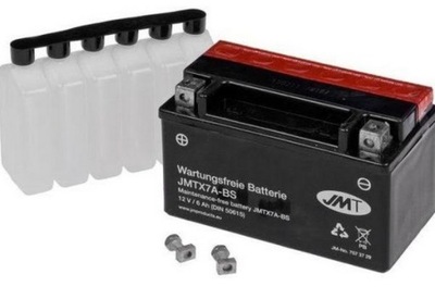 AKUMULATOR JMT YTX7A-BS BEZOBSLUGOWY 12V 6Ah +KWAS