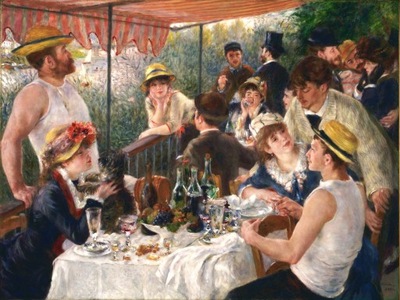 Auguste Renoir - Śniadanie wioślarzy -90x70 obraz