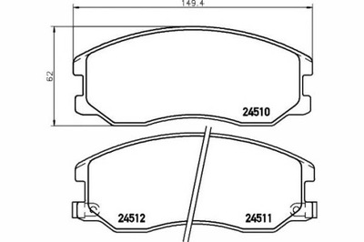 Textar гальмівні колодки ham. opel перед antara фото №1