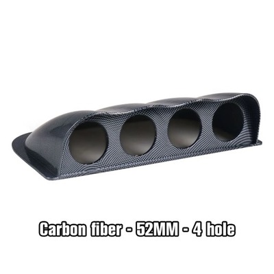 UNIVERSAL BLACK CARBON FIBER 2 INCH 52MM DASH