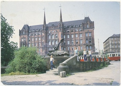 Szczecin Czerwony Ratusz stary tramwaj