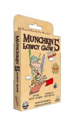 MUNCHKIN 5 ŁOWCY GŁÓW 1 SZT BLACK MONK