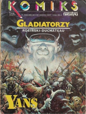 Yans Gladiatorzy Komiks fantastyka 4/5/1988