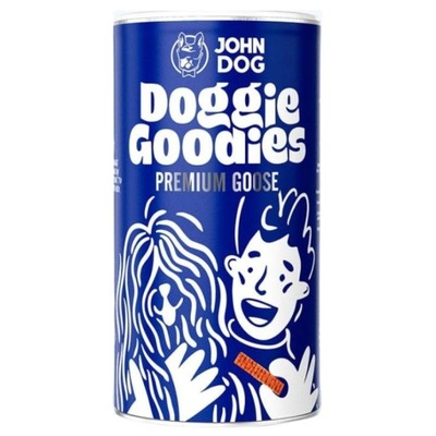 John Dog Paski z gęsi Doggie Goodies 400g