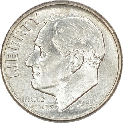 8.ha.USA, 10 CENTÓW 1948 mennicza