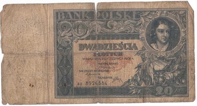20 złotych 1931 seria AU