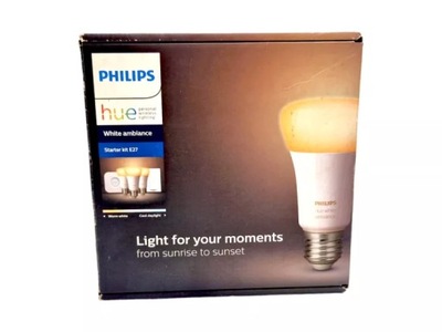 ŻARÓWKI PHILIPS HUE WHITE BALANCE STARTER KIT E27 3 ŻARÓWKI