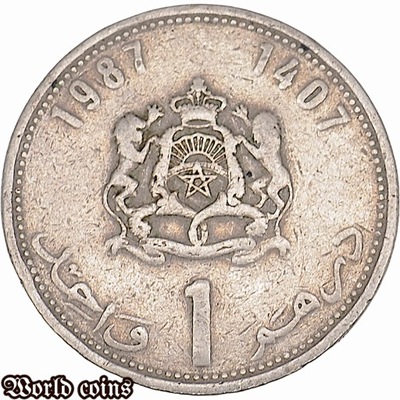 1 DIRHAM 1987 MAROKO