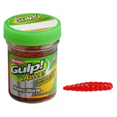 PRZYNĘTA BERKLEY GULP! ALIVE HONEY WORM (red)