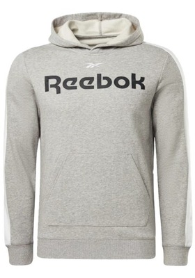 Męska bluza z kapturem Reebok Training Essentials Linear Logo r.L