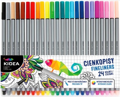 CIENKOPISY KIDEA MIX 24 KOLORY-4314