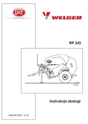 WELGER RP 245 - MANUAL MANTENIMIENTO PL (2010)  