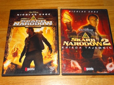 Skarb Narodów + Skarb Narodów 2 Nicolas Cage 2 DVD
