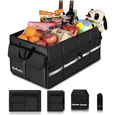 ORGANIZADOR AUTO PARA DE MALETERO NEGRO POTENTE PLEGADIZO BOLSA RZEPY XL  