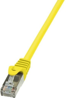 LogiLink Patchcord CAT 6 F/UTP 0,25m żółty