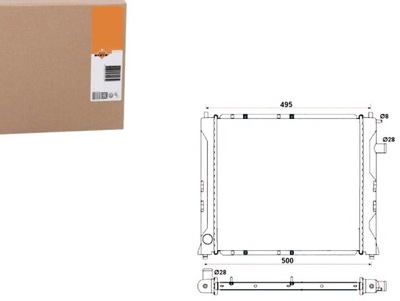 NRF AUŠINTUVAS ROVER 200/400/45 1,4-1,8 