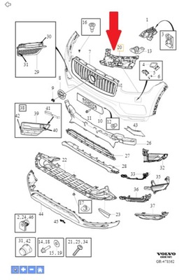 IZQUIERDO SOPORTES DE PARAGOLPES VOLVO OE 31353370  