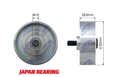 Nty rnk-ty-007 ролик направляющая / направляющая, ремень клиновой зубчатый фото №1