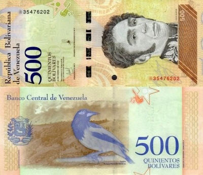 # WENEZUELA - 500 BOLIVARES 2018 P-108 UNC seria C