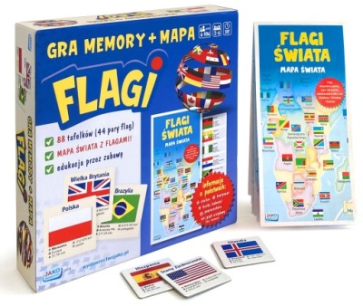 Flagi. Gra memory Mapa świata Flagi świata + GRATIS 35579
