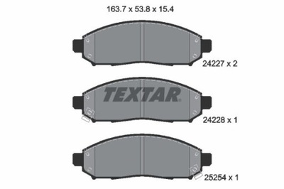 TEXTAR 2422704 TRINKELĖS STABDŽIŲ 