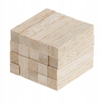 Drewniane kształty z balsy Niedokończony kołek do