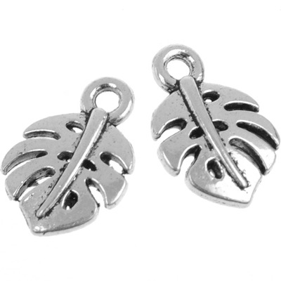 ZAWIESZKA LISTEK MONSTERA CHARMS 14X9MM 4SZT