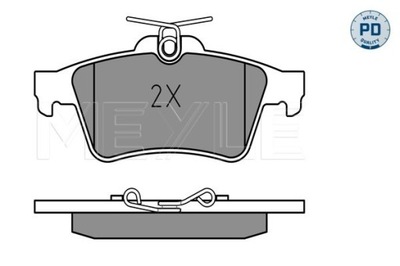 MEYLE КОЛОДКИ ГАЛЬМІВНІ ЗАД 025 241 3716/PD MEYLE
