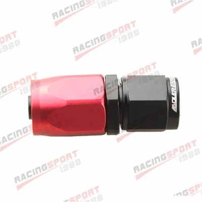 6AN AN6 AN-6 Straight Fitting Hose End Adaptor Aluminum Red/Black --~13898