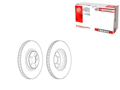 Гальмівні диски гальмівні 2szt. перед land rover discovery v range rover iv фото №1